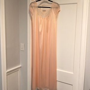 Diane Von Furstenberg Peach Long Nightgown